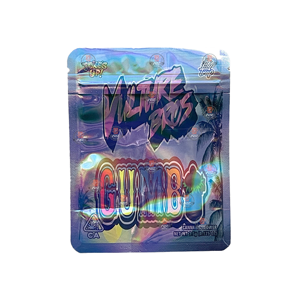 Mylar Gumbo Printed Zip Bag 3.5g From 30p Each