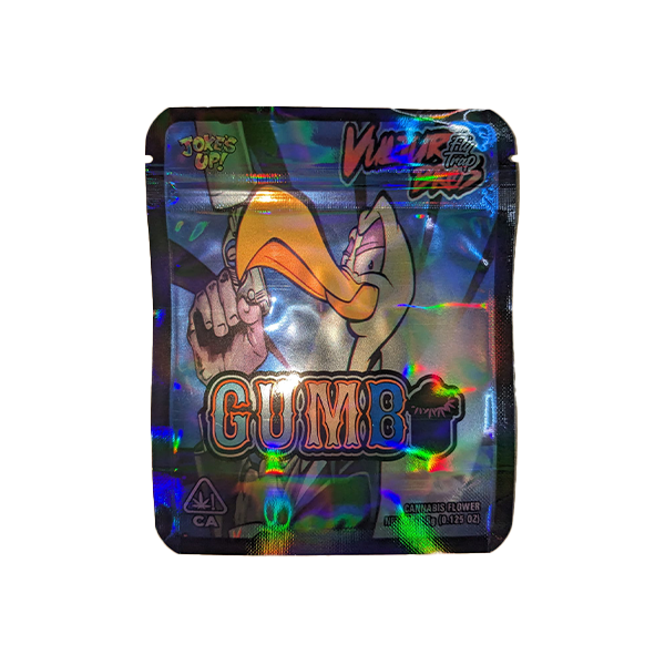 Mylar Gumbo Printed Zip Bag 3.5g From 30p Each