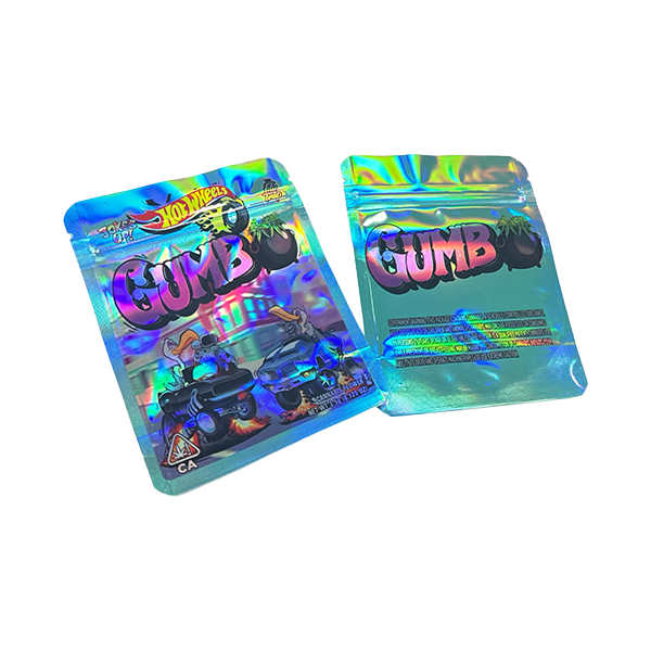 Mylar Gumbo Printed Zip Bag 3.5g From 30p Each