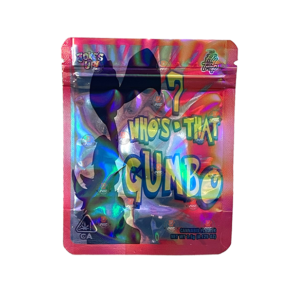 Mylar Gumbo Printed Zip Bag 3.5g From 30p Each