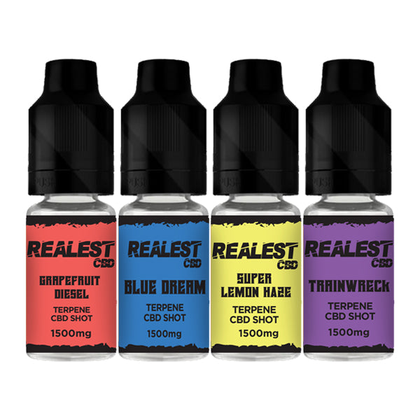 Realest CBD 1500mg Terpene Infused CBD Booster Shot 10ml (BUY 1 GET 1 FREE)