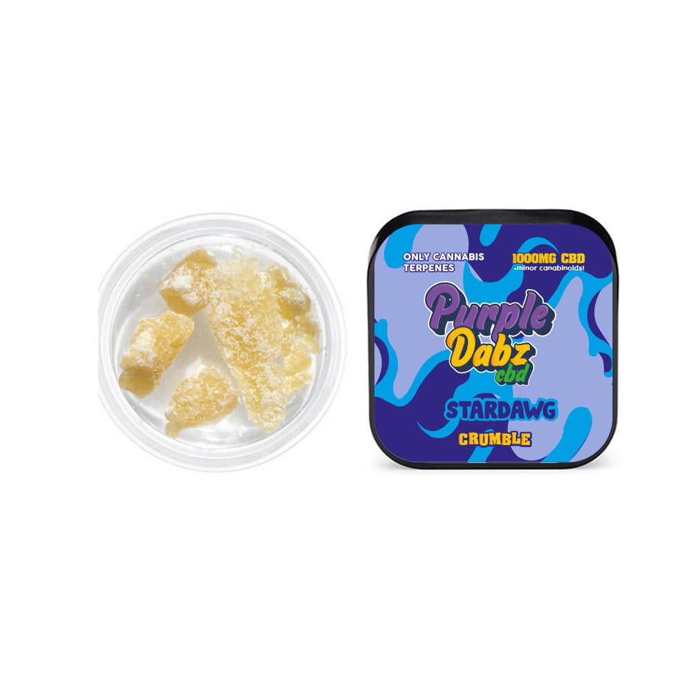 Purple Dabz by Purple Dank 1000mg CBD Crumble - Strawdawg (BUY 1 GET 1 FREE)