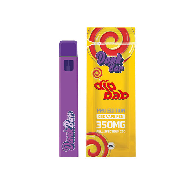 Dank Bar Pro Edition 350mg Full Spectrum CBD Vape Disposable by Purple Dank - 12 flavours (BUY 1 GET 1 FREE)