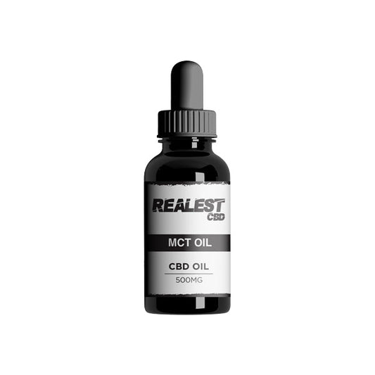 Realest CBD 500mg Broad Spectrum CBD MCT Oil - 30ml (BUY 1 GET 1 FREE)