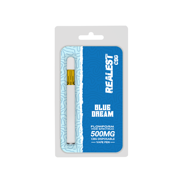 Realest CBG 500mg Flowform Wide Spectrum CBG Disposable Vape Pen 170 Puffs (BUY 1 GET 1 FREE)