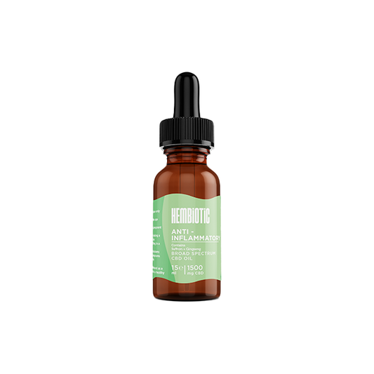 Hembiotic 1500mg Broad-Spectrum Functional CBD Oil - 15ml