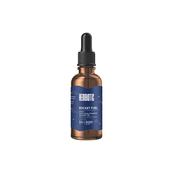 Hembiotic 5000mg Broad-Spectrum Bulk Functional CBD Oil - 50ml