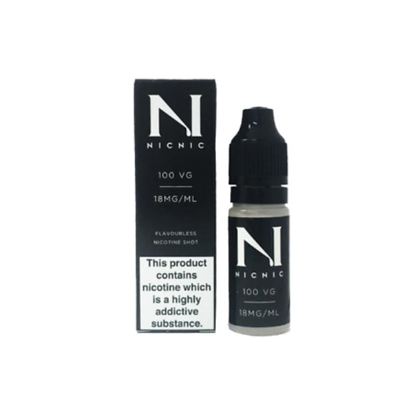 18mg NIC NIC Nicotine Shot 10ml 100VG From 86p