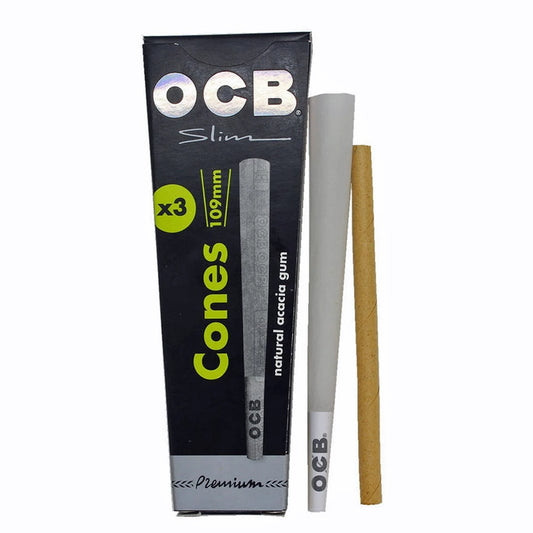 OCB Premium Black 3 pack Cones