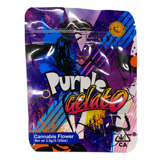 Purple Gelato Mylar Bags