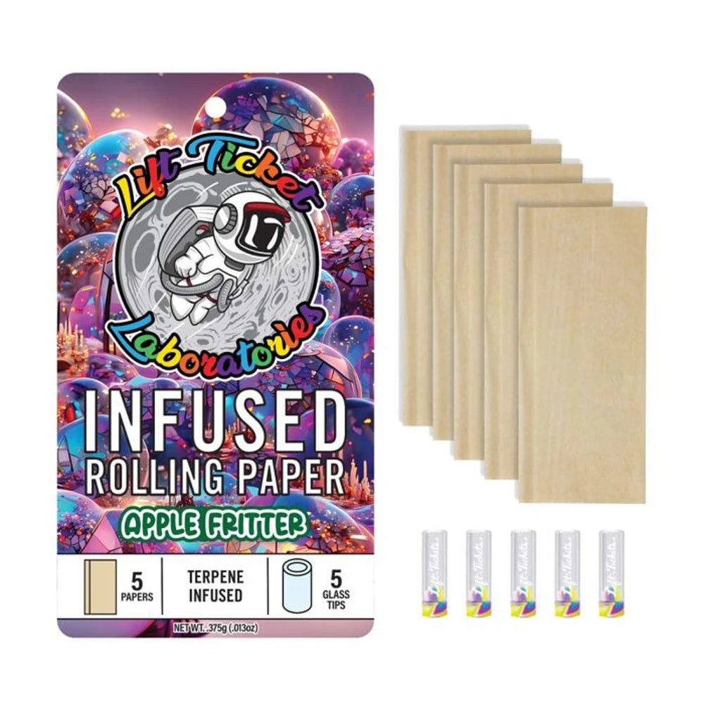 LIFT TICKET Terp Infused APPLE FRITTER Paper & Glass Tip