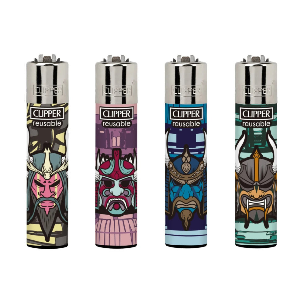 clipper lighter Samurai Masks