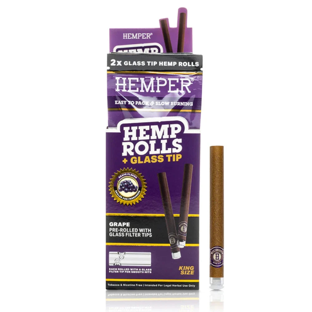 Hemper Hemp Rolls With Glass Tips From £2.60