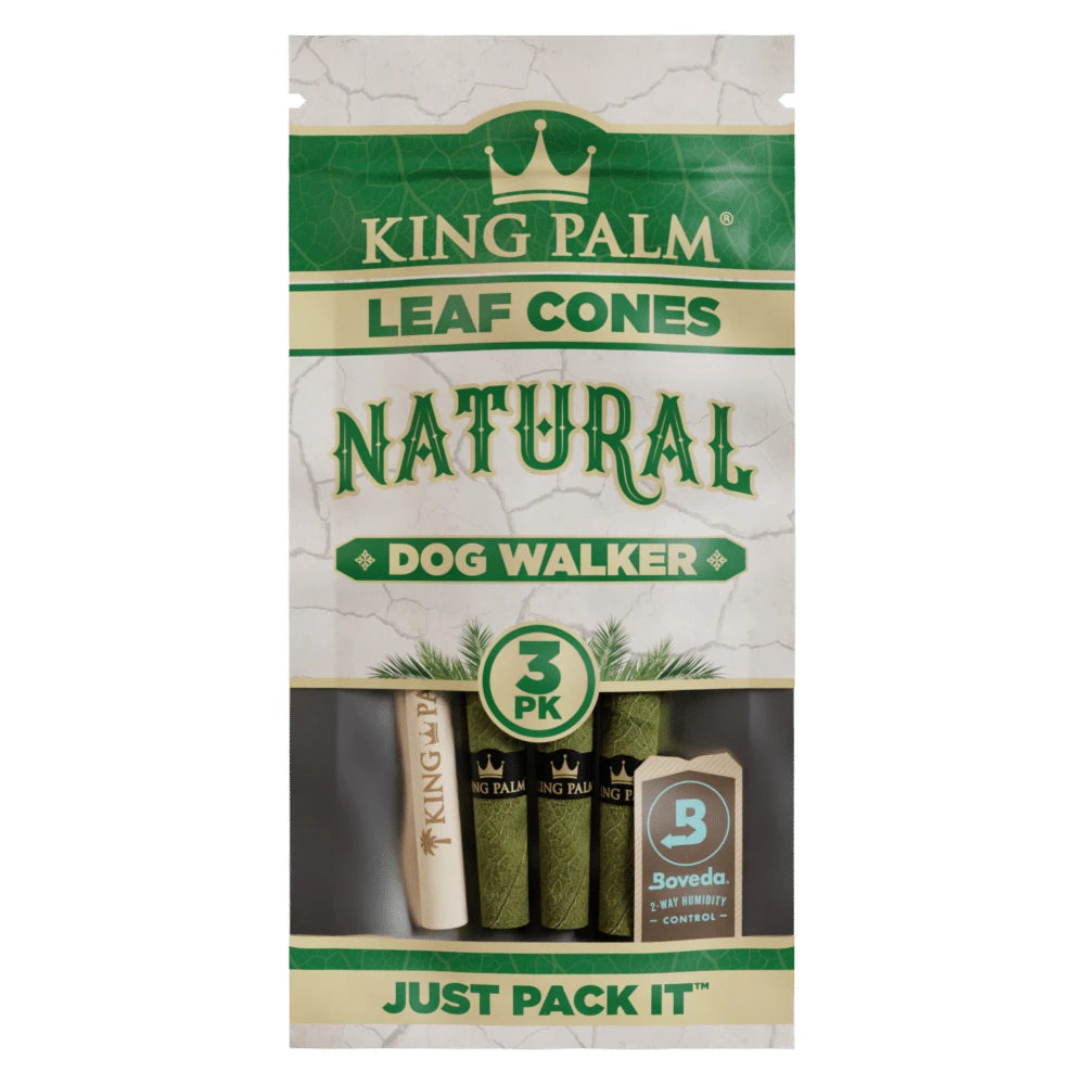 king palm natural dog walker real leaf cones