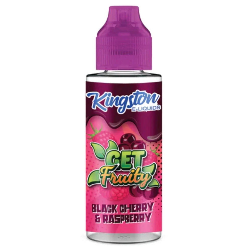 kingston e-liquid black-cherry-raspberry 100ml bottle 70/30 mix