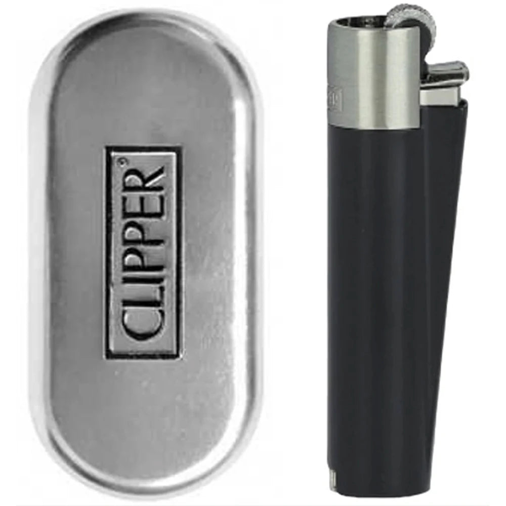 metal clipper black bottom silver top