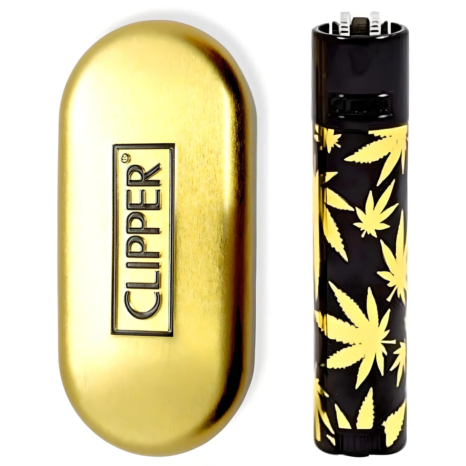 metal clipper gold leaf black top-1