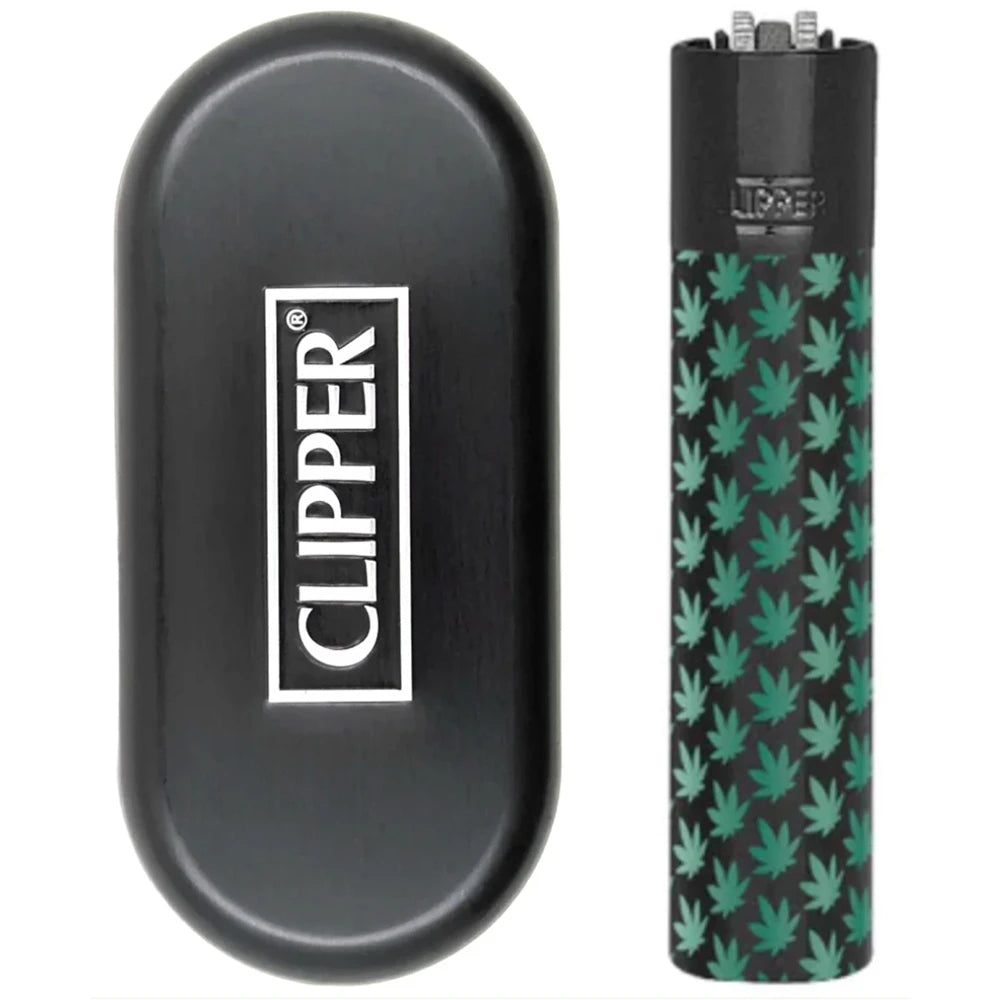 metal clipper mini leaf black top