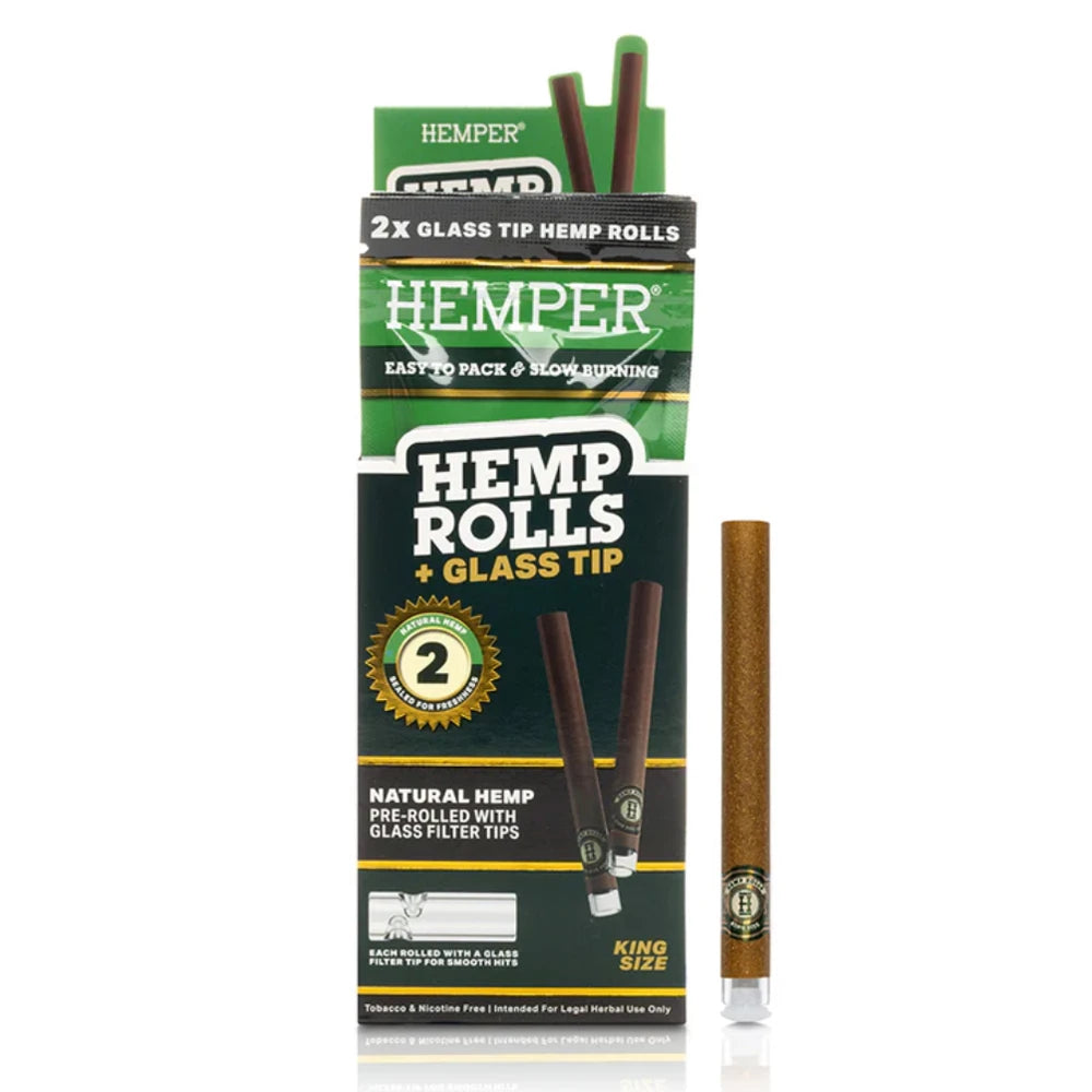 Hemper Hemp Rolls With Glass Tips From £2.60