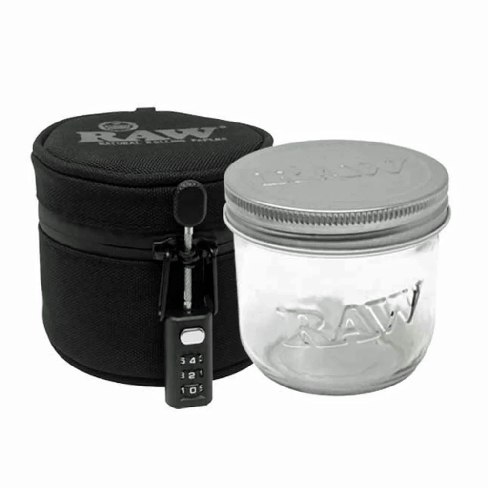 RAW Mason Jar in Protective Case 6,10 and 16oz