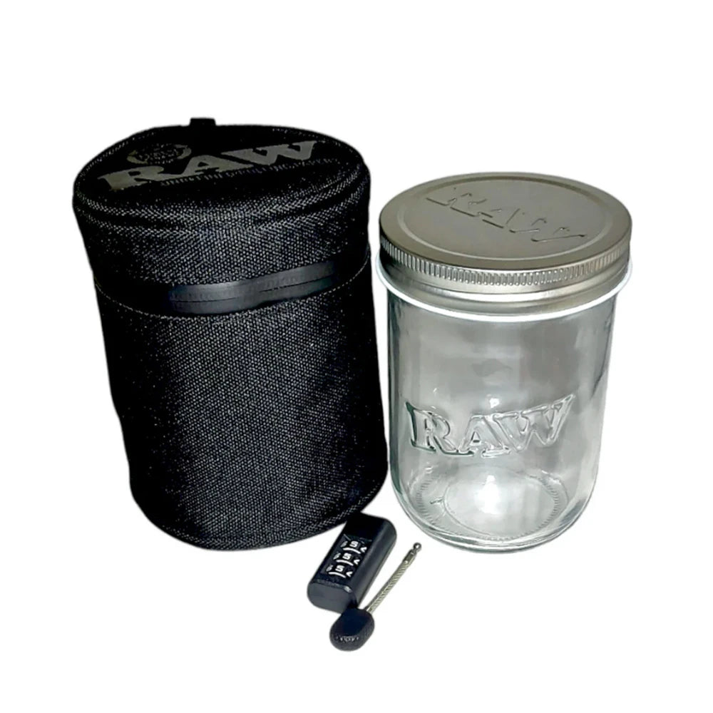 RAW Mason Jar in Protective Case 6,10 and 16oz