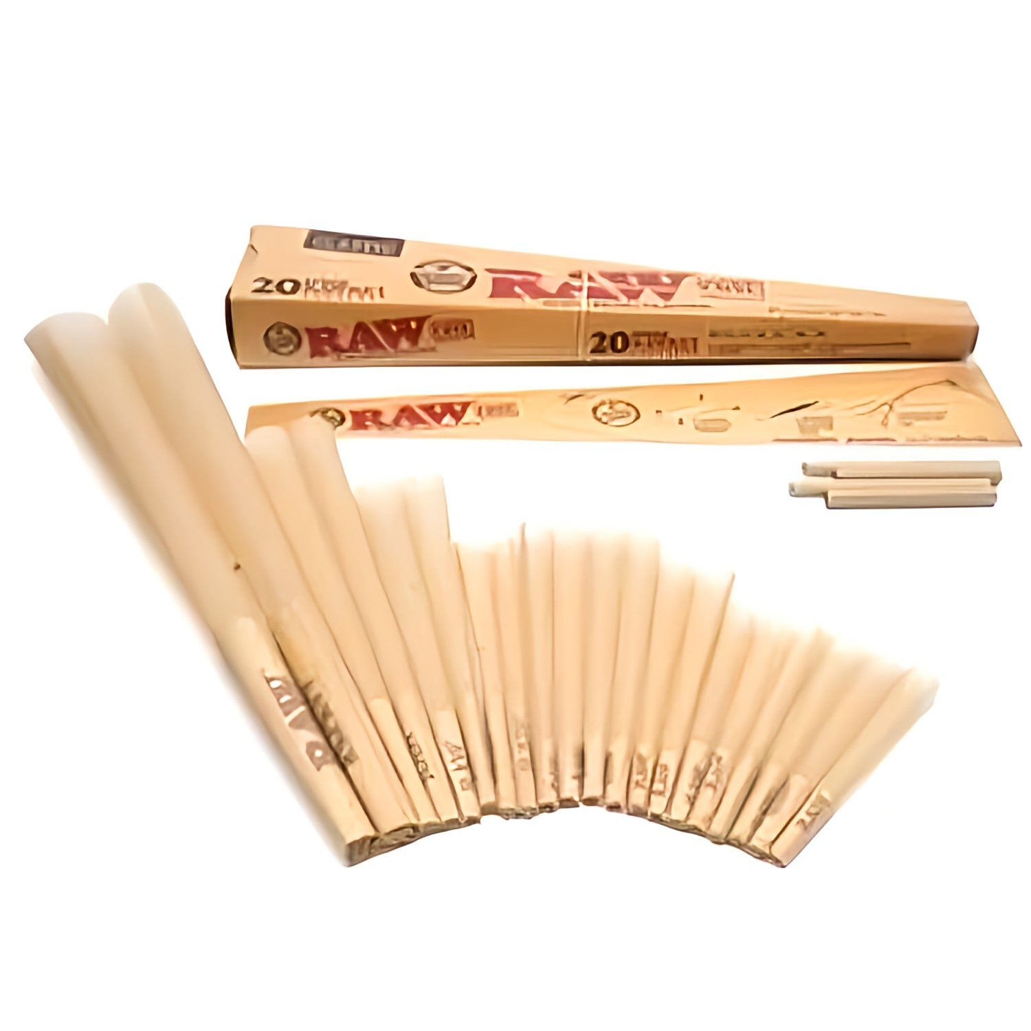 raw 20 pre rolled cones five different sizes