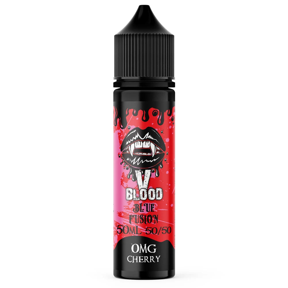 v blood e liquid cherry fusion 50ml 50/50 mix