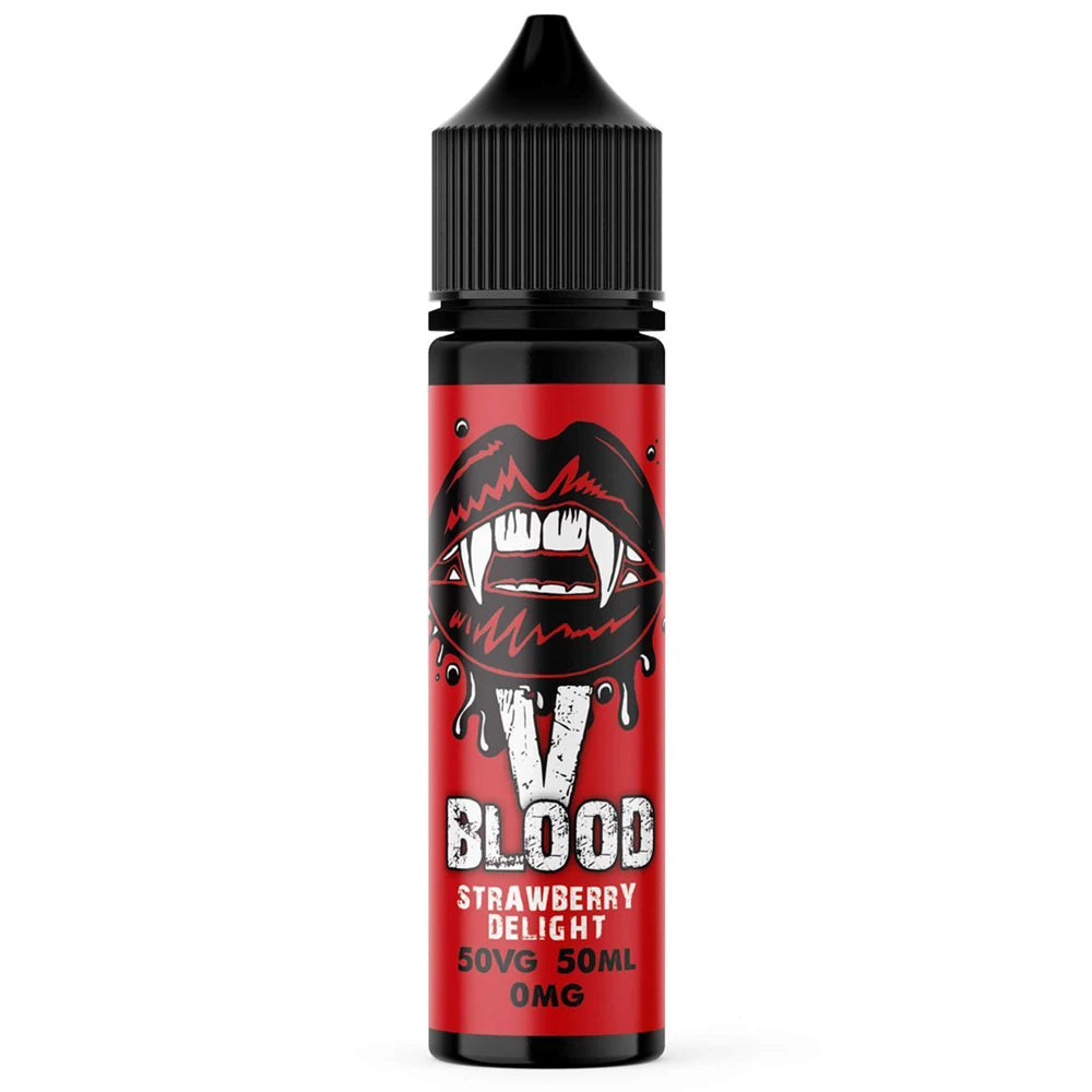 v blood e liquid  strawberry delight 50ml 50/50 mix