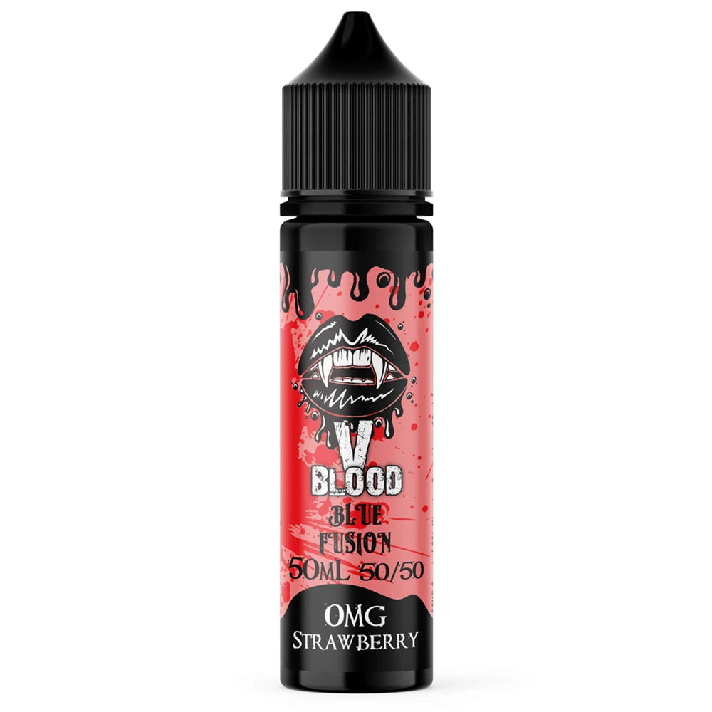v blood e liquid  strawberry fusion 50ml 50/50 mix