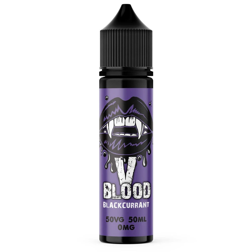 v blood e liquid blackcurrant 50ml 50/50 mix