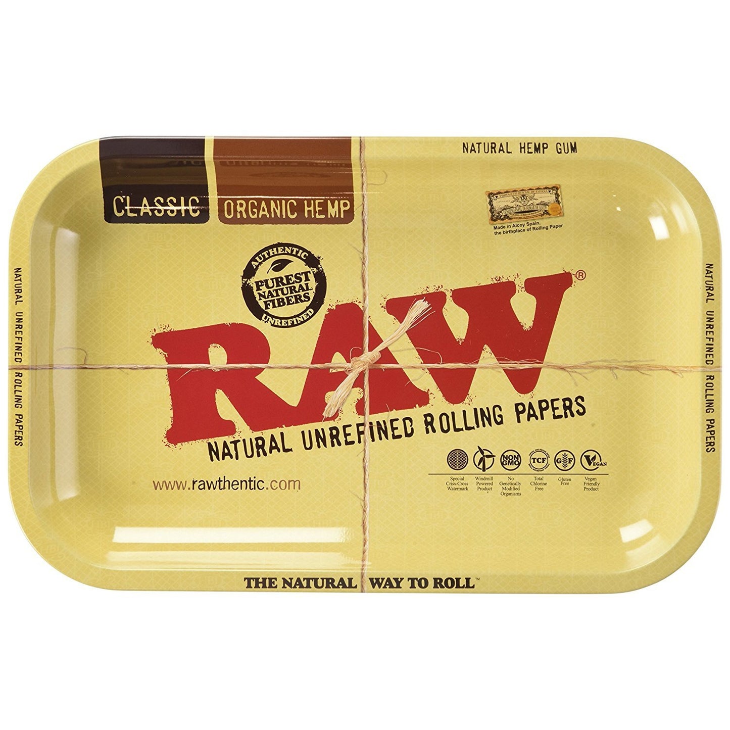 Raw Metal Rolling Tray Large 13.5" X 11'
